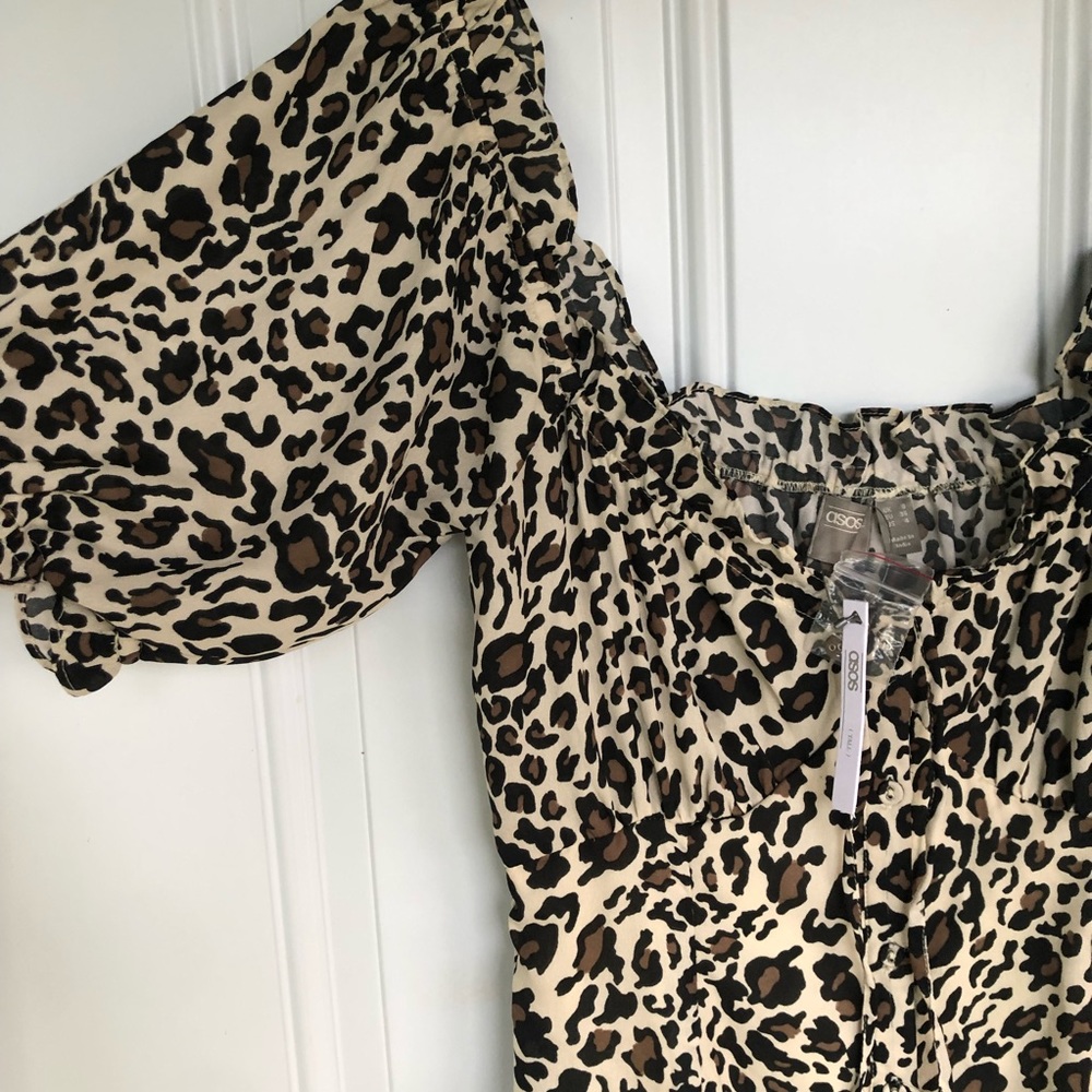 ASOS (tall) button through rib tea dress